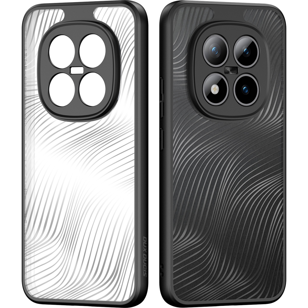 Etui ochronne Dux Ducis AIMO do Redmi Note 15 Pro Plus 5G, przezroczyste z czarną ramką